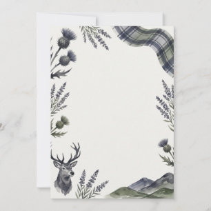 Invitation celtique violette avec texte personnali