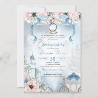 Cendrillon Fairy Tale Bleu Rose clair Quinceanera
