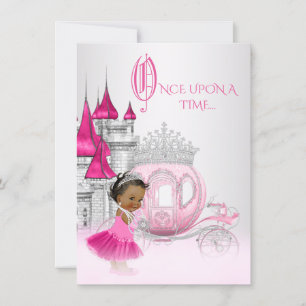 Invitation Cendrillon Il était une fois Princesse Anniversair