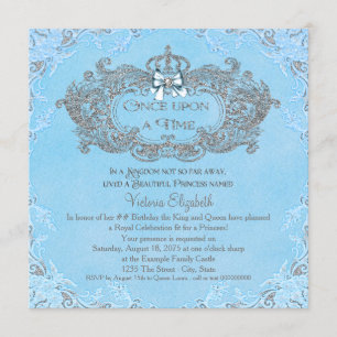 Invitation Cendrillon Princesse Anniversaire
