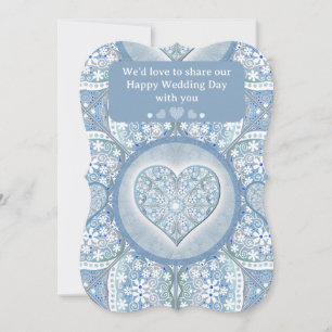 Invitation Céramique Lace Bleu clair