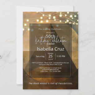 Invitation Cercle de Forme Design Minimaliste