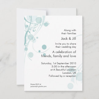 Invitation Cercle et tourbillon (brume) 4,25x5,25