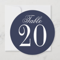 Cercle Mariage bleu marine Numéro de tableau