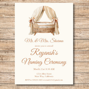 Invitation Cérémonie d'attribution de nom à la petite fille o