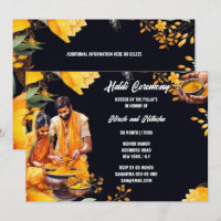 Cérémonie de purification indienne haldi florale t