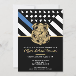 Invitation Cérémonie de remise de diplômes d'agent de police