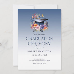 Invitation Cérémonie de remise des diplômes de Casquette Flor