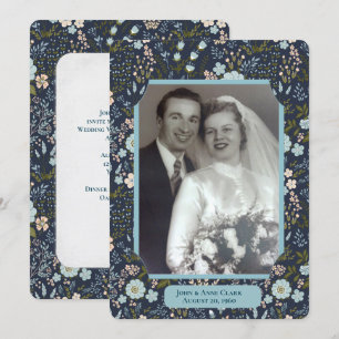 Invitation Cérémonie de renouvellement Vow mariage cadre phot