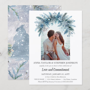 Invitation Cérémonie d'engagement de photos de la Magie de l'