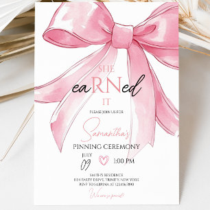 Invitation Cérémonie d'épinglage des infirmières
