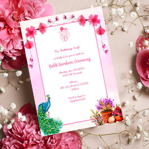 Invitation Cérémonie Haldi Kumkum