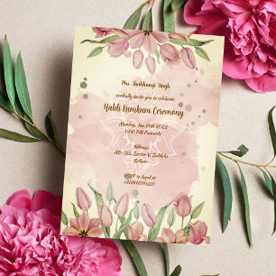 Invitation Cérémonie Haldi Kumkum