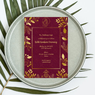 Invitation Cérémonie Haldi Kumkum