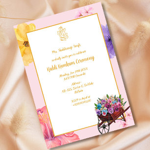 Invitation Cérémonie Haldi Kumkum