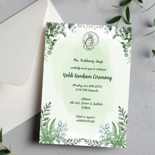 Invitation Cérémonie Haldi Kumkum