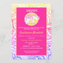 Cérémonie indienne de l'Annaprashana du premier ri