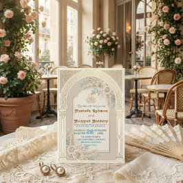 Invitation Cérémonie moderne de Nikkah islamique bohème