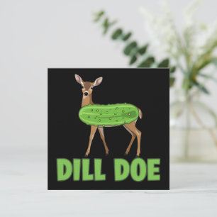 Invitation Cerf drôle de Dill Humour adulte Nature drôle Cerf