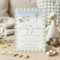Cerf-Volant Dindon Sage Gingham Baby Shower