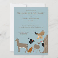 Cerfs, renards et oiseaux Animaux sauvages Fête d'
