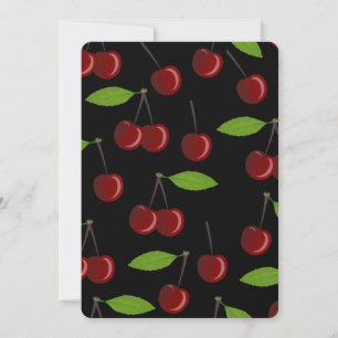Invitation cerises noires