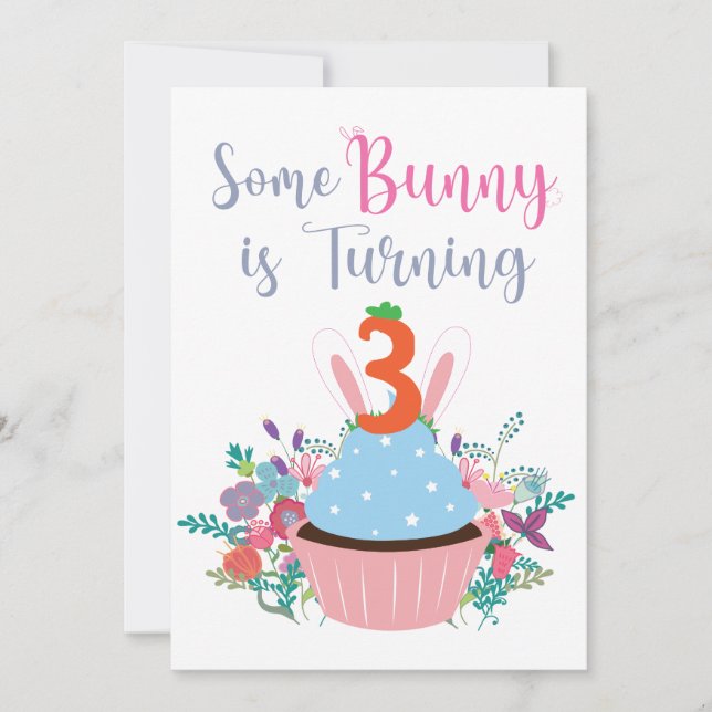 Invitation Certain Lapin a 3 ans ! (Devant)
