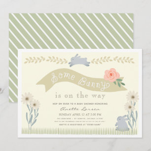 Invitation Certains Bunny Jaune Sexe Baby shower neutre