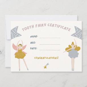 Invitation Certificat pour les petites filles