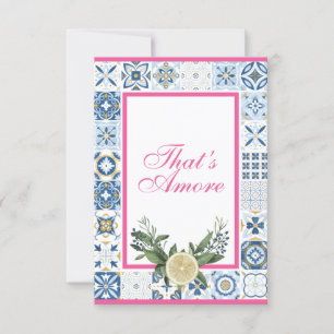 Invitation C'est Amore Card pour Susan - avec citron 3,5 x 5 