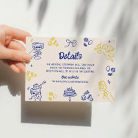 C'est Amore ! Détails bleu et jaune italien