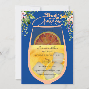 Invitation C'est Amore Peach Fuzz Blue Aperol Fête des mariée