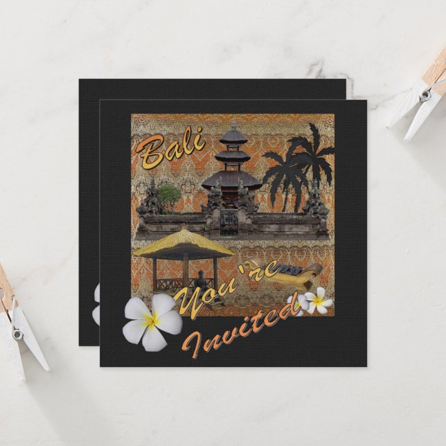 Invitation C'est Bali (Devant/Arrière en situation)