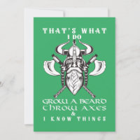 C'est ce que je fais pousser une barbe lancer Axes