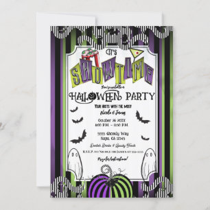 Invitation C'est la fête de costumes de cinéma Halloween de S