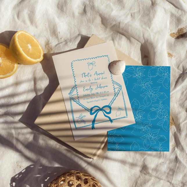 Invitation C'est la Fête des mariées de citron tirée à la mai (Créateur téléchargé)