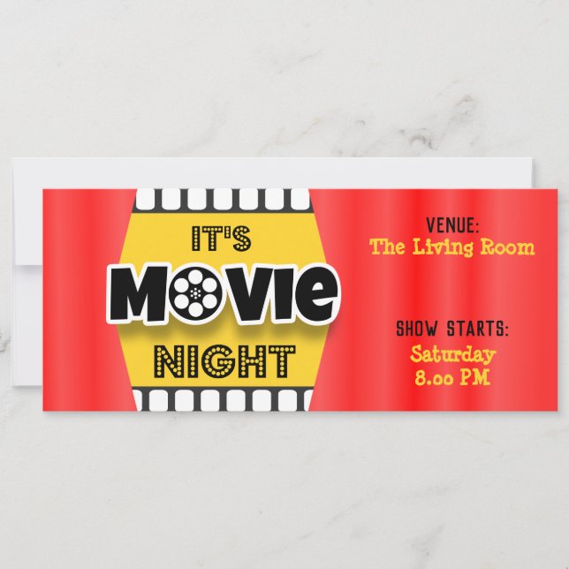 Invitation C'est la nuit du cinéma (Devant)
