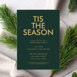 Invitation C'est la saison de la fête de Noël moderne minimal