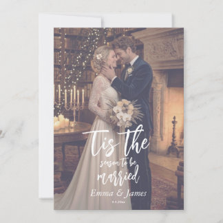 Invitation C'est la saison de se marier Noël Mariage  