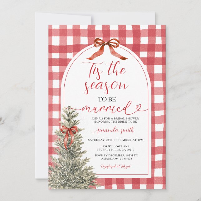 Invitation C'est la saison d'être marié Fête des mariées de B (Devant)