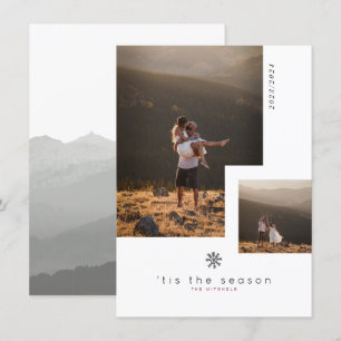 Invitation C'est la saison Flocon de neige   Vacances multiph