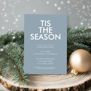 Invitation C'Est La Saison Moderne Minimaliste Fête De Noël