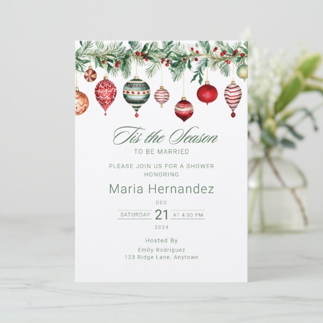 Invitation C'est la saison pour être marié Fête des mariées d (Debout devant)
