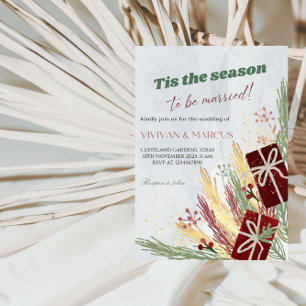 Invitation "C'est la saison pour être marié" - Mariage de Noë