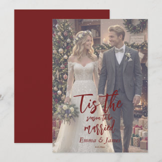 Invitation C'est la saison pour se marier Noël Mariage  I