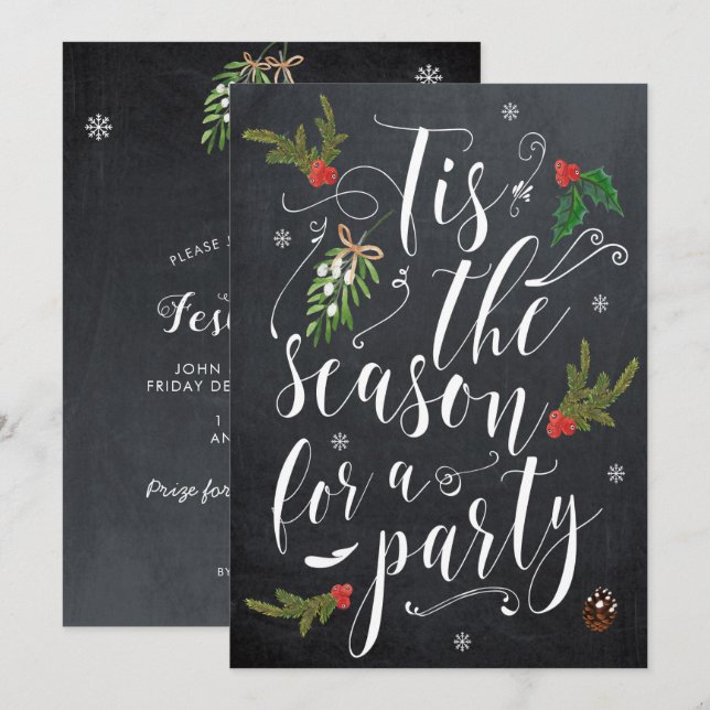 Invitation C'est la saison pour un jour férié (Devant / Derrière)