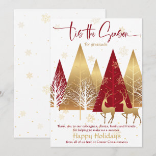 Invitation 'C'est la saison Red Stylisated Business Appréciat