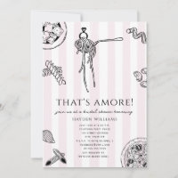 C'est l'Amour Nourriture Italienne Mariage Shower 