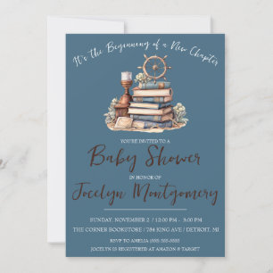 Invitation C'est le début d'un nouveau Baby shower de chapitr