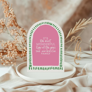 Invitation C'est le temps le plus merveilleux de Modern Pink